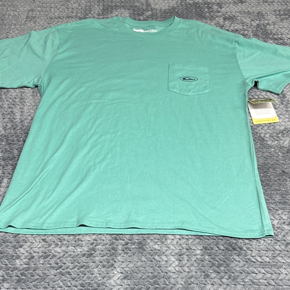 Drake Waterfowl Pocket Short-Sleeve Tee in Seafoam Green
